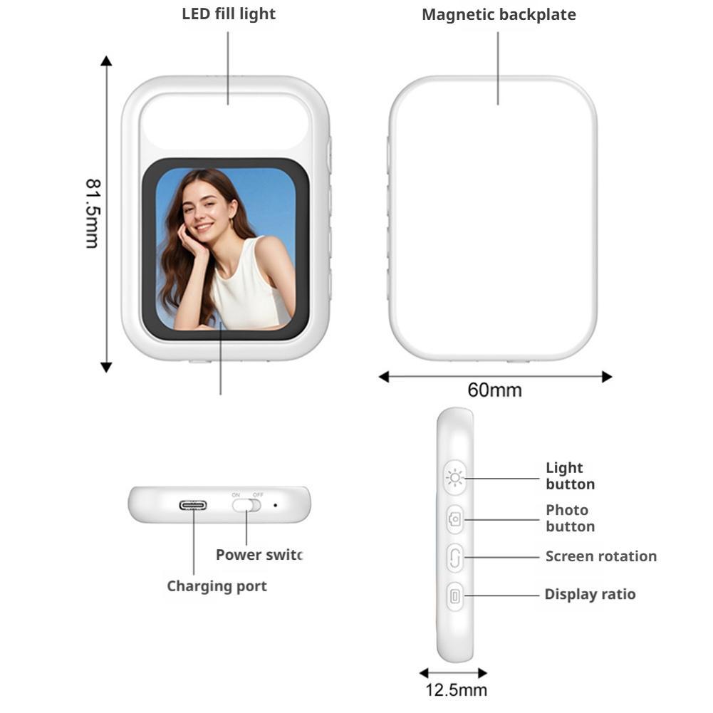 Compact Camera Mirrorless - Écran Moniteur Magnétique Tebe pour Selfie