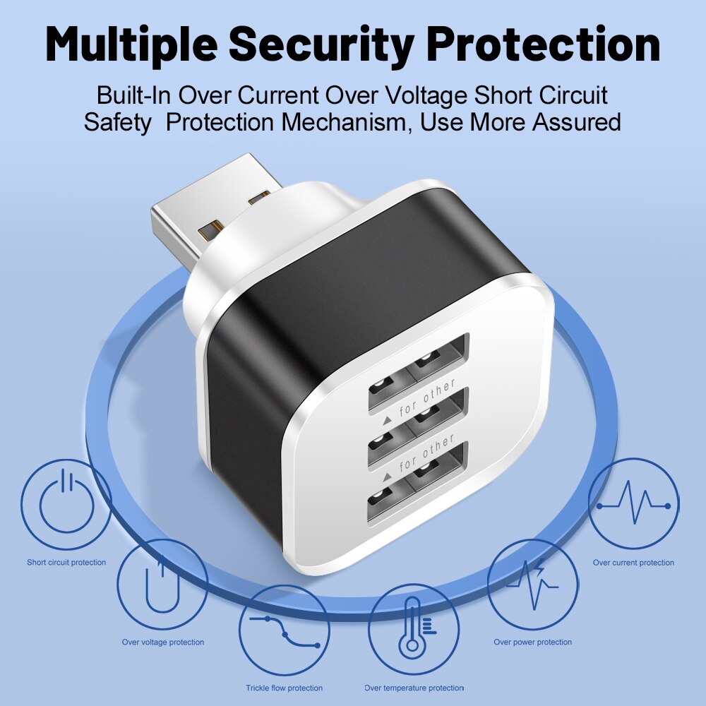 Electronics Gadgets For Car - Adaptateur USB 3 ports, USB 3