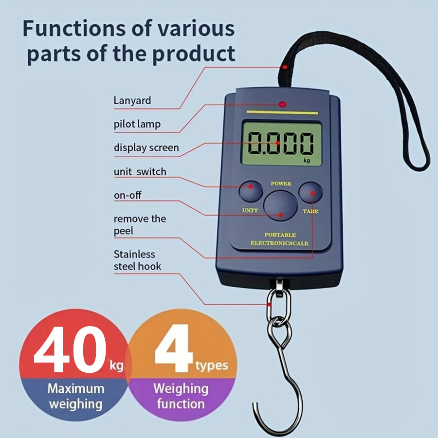 Useful Electronic Gadgets - 40kg multifonctionnel Mini électronique numérique Portable