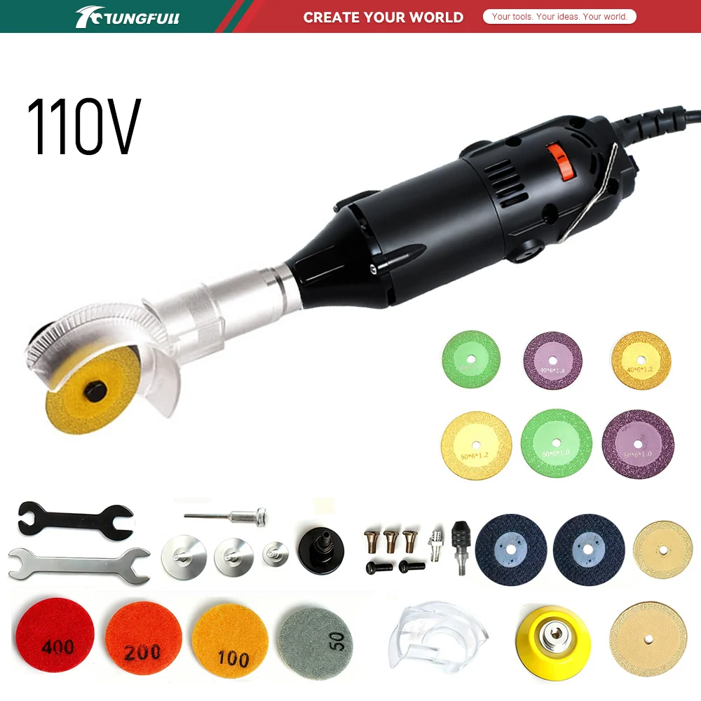 Electro Gadgets - Mini-meuleuse d'angle électrique TUNGFULL 110V, outil