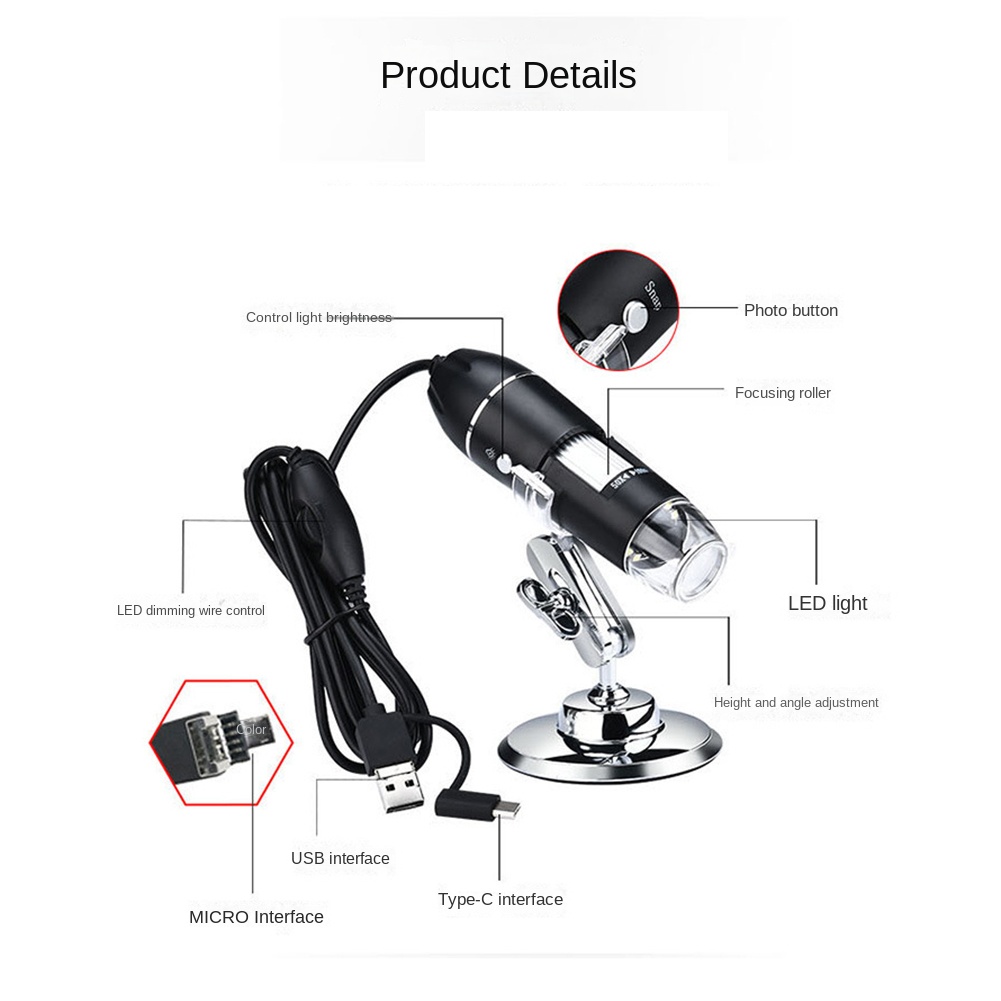 Microscope numérique USB 1600X - Usb Microscope Digital avis et prix